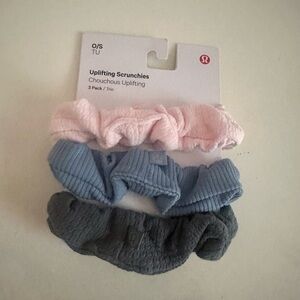 lululemon Scrunchies - Pink, Blue, Gray
